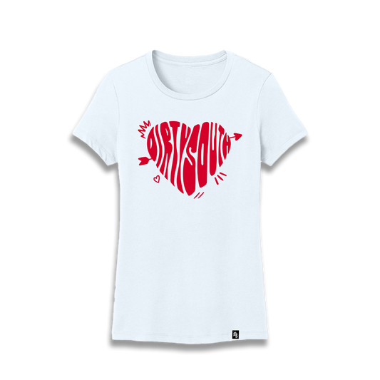 Ladies 'Heart' White Tee