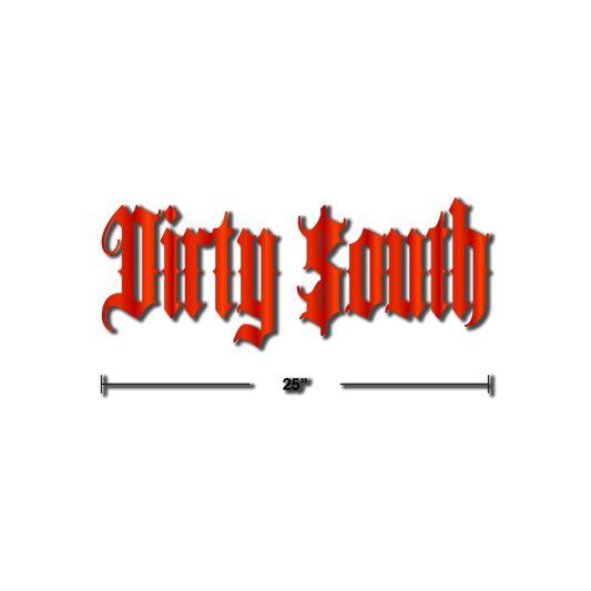 Dirty $outh Decal - Red Reflective
