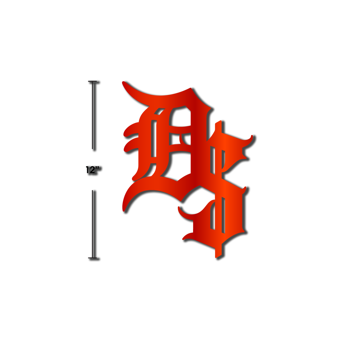 D$ Decal - Red Reflective