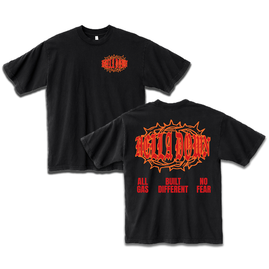 HELLA DOWN TEE (BLACK)