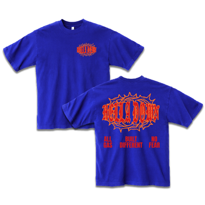 HELLA DOWN TEE (COBALT)