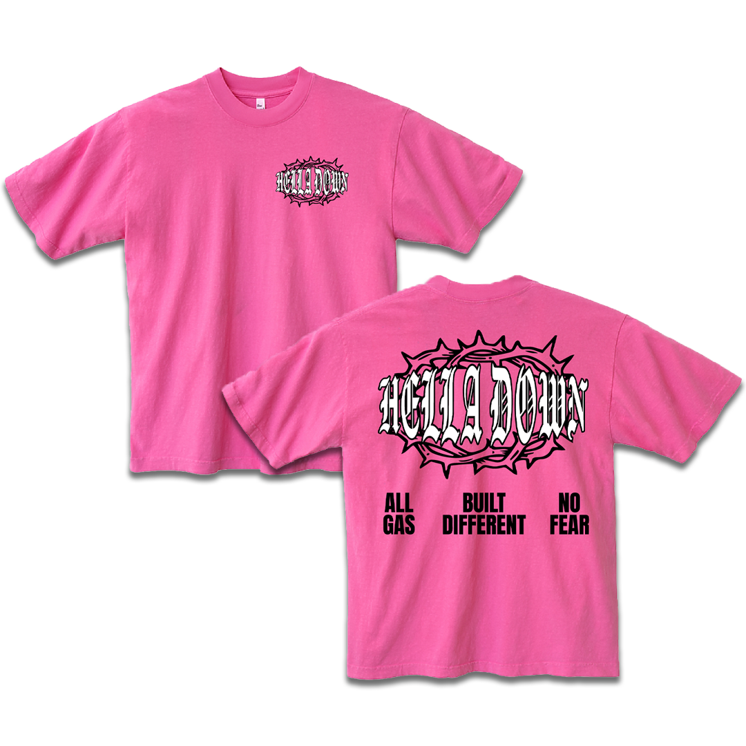 HELLA DOWN TEE (PINK)