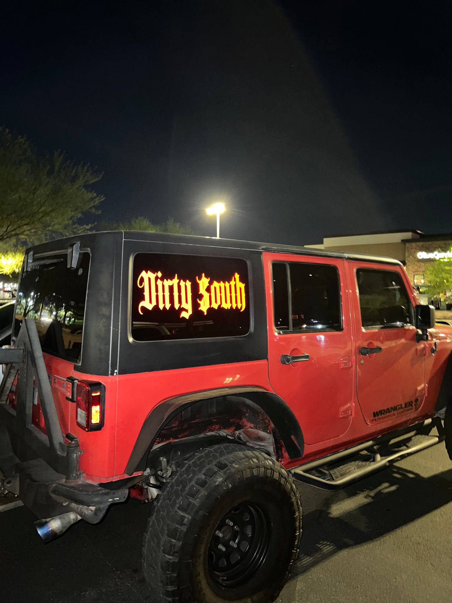 Dirty $outh Decal - Red Reflective