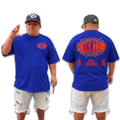 HELLA DOWN TEE (COBALT)