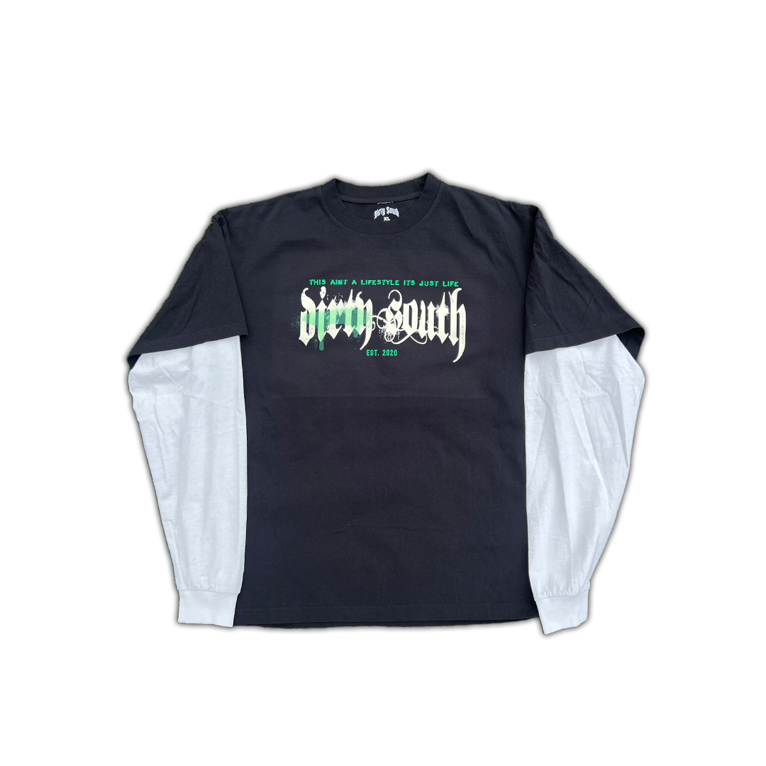 WHITE LONG SLEEVE TWOFER