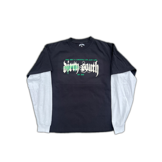 WHITE LONG SLEEVE TWOFER